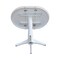 International Concepts Round 36 in Rd Top Pedestal Table, 12 in Leaf, 40.9 inH, Adjustable Height, White, 36 in W, 48 in L K08-36RXT-27B-6B-2 - alternate 7